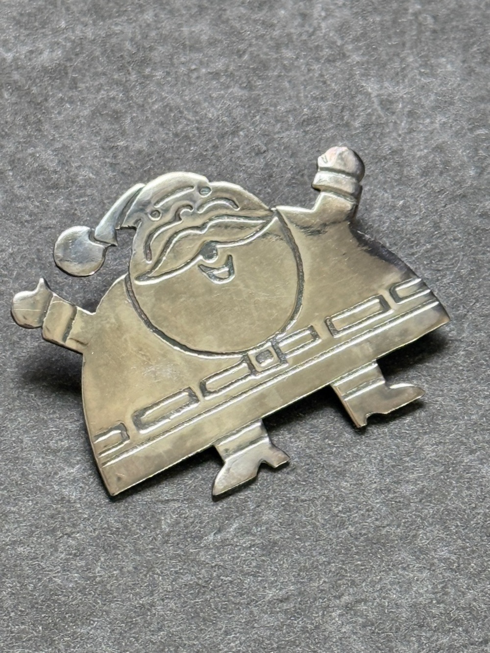 VINTAGE TAXCO SS Santa Claus Broch & Pendant Combo MCM